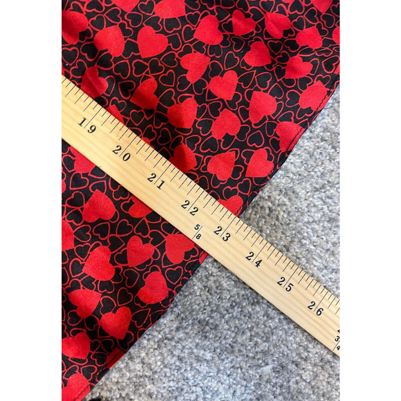 Private Luxuries Womens S Satin Chemise Nightie Slip Dress Hearts Red Valentines - Picture 6 of 7